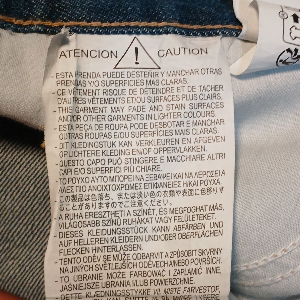 Zara Women's Wonky Crisscross High-Rise Wide-Leg Denim Jeans Blue Size 12 - Picture 12 of 13